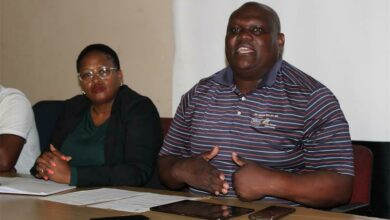 Nkele Simelane and Tshepo Chuene from City Power. Photo: Sphiwe Masilela