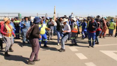 Pikitup’s casual workers protest outside entity’s Midrand depot in Rabie Ridge. Photo: Sphiwe Masilela