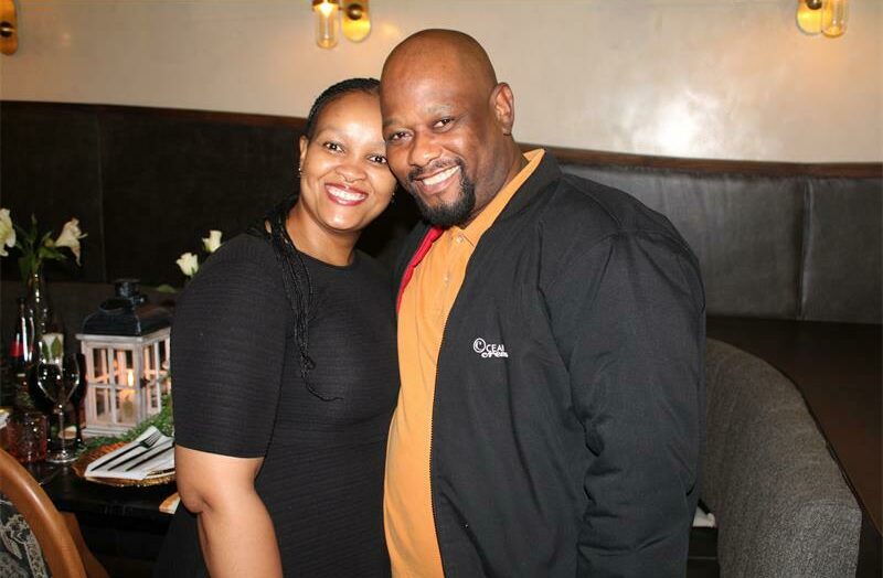Tshegofatso Boikanyo and Katlego Molefe embrace each other. Photo: Sphiwe Masilela