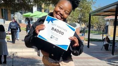Lesedi Moloantoa, a fourth-year Bachelor of Laws student at The IIE’s Varsity College Waterfall celebrates winning second prize in the recent colleges MyTime competition.