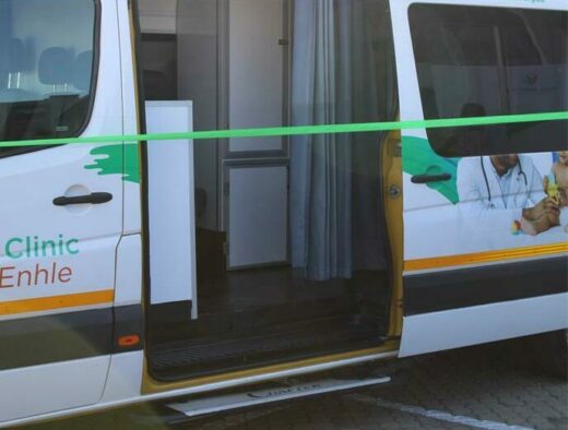 One of the nine mobile clinics to help ease pressure on primary heath care facilities. Photo: Sphiwe Masilela