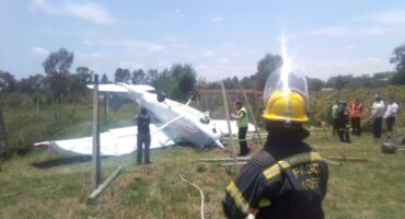 Emergency services attend the scene where a light aircraft has crashed in Glen Austin on November 21. Photo: Supplied