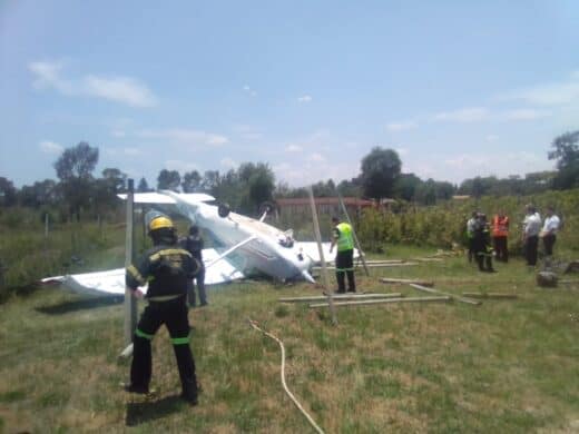 A light aircraft has crashed in Glen Austin on November 21. Photo: Supplied