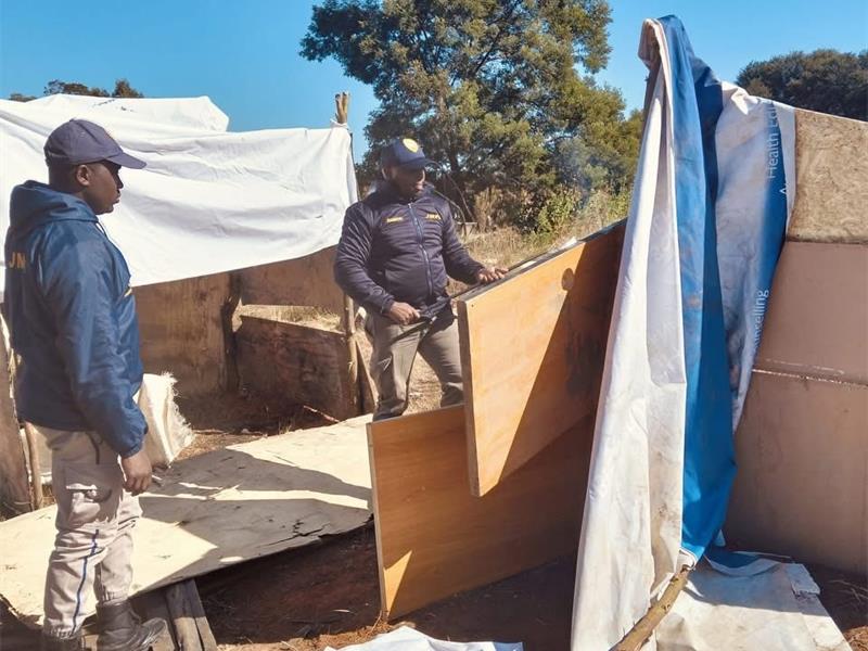 Glen Austin Residents Association chairperson John Mphatsoe urged community members to report any illegal land grabs immediately for a swift response.