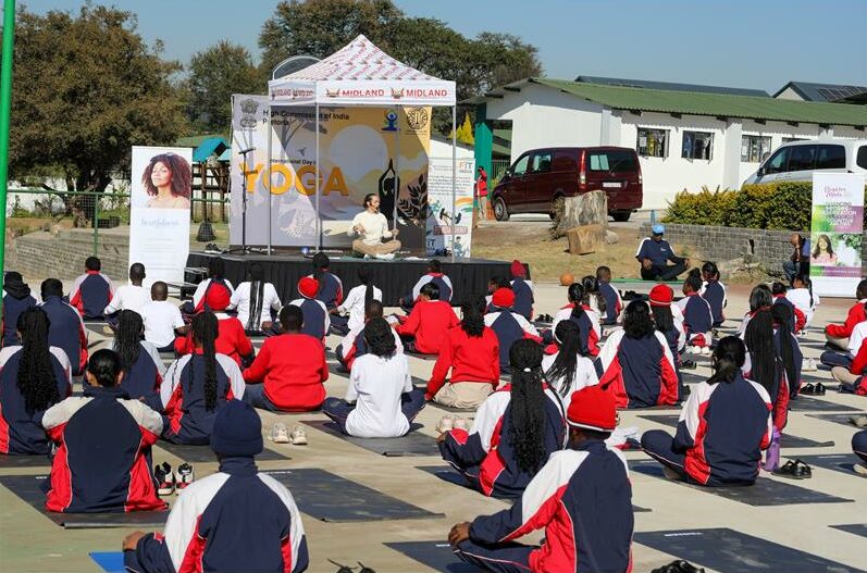 Midland International School principal Sharira Padayachy believes yoga teaches values that the school wants to instil in its learners.