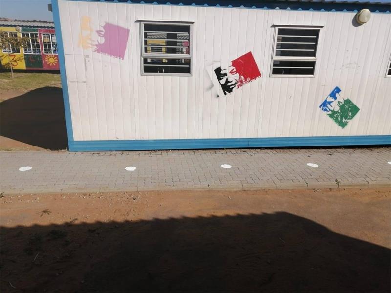 The school's SGB chairperson, Donald Mathebula, believes the use of container classrooms affect the process of teaching and learning.
