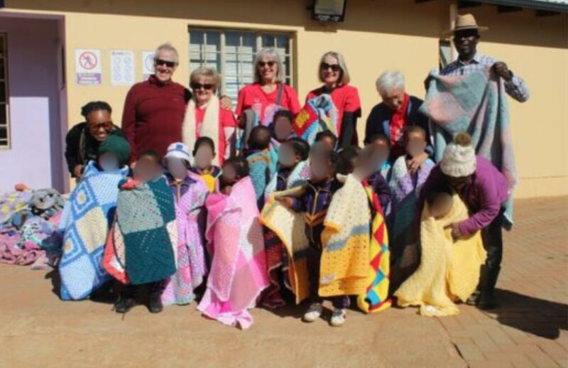 This generous contribution of 120 blankets, arrived just in time to help keep the children warm during the cold winter months.