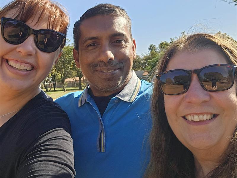 'Dream Clean Team' as Lynne Maclean, Patricia Nementzik, and Rajendra Mahabeer are affectionately known, seek to create a clean space for the Noordwyk park runners.