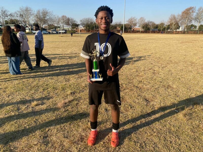 Sibusiso Jr Gcabashe hopes to continue rattling the back of the net in the SAFA Johannesburg Hollywoodbets Regional League.