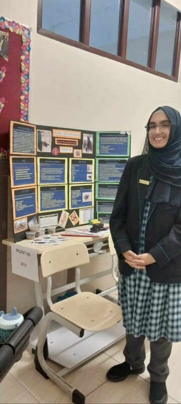 Rahime Sugranur Kublay says, after the regional competition, she wants to represent the school, and her family, at the International Science Fair.