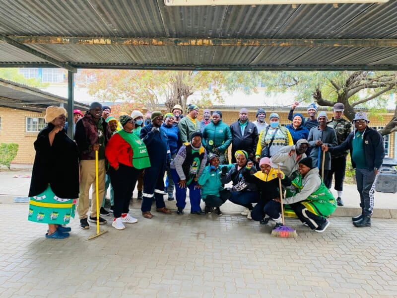 Besides the clean-up, 19 pairs of school shoes were donated to Eqinisweni Secondary School, supporting learners who may need a little extra help to succeed.