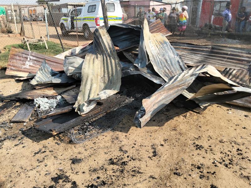 Community leader Lucky Mokoena said when they tried to extinguish the fire, it was just too big and they ran out of water.