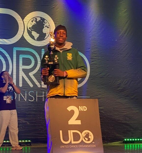 Simphiwe Ndlovu danced his way to second place at the UDO World Championship in the UK.
