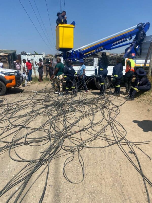 City Power spokesperson Isaac Mangena said the recovered aluminium cables are valued at R350 000.