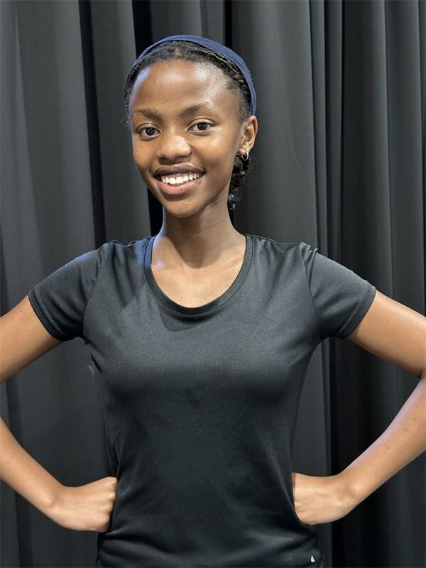 Reddam House Helderfontein Grade 7 learner and actress Nala Motha is all smiles during practice on October 13. Photo: Supplied