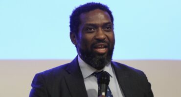 Minister of Higher Education and Training Buti Manamela addresses attendees at the Moletsi Professional Networking session in Midrand on October 23. Photo: DHET