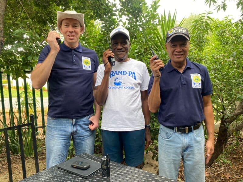 An anonymous donor has donated money for the Sector 3 Crime Forum, which they used to buy handheld radios.