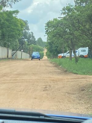 JMPD leave the Glen Austin home. Photo: Sphiwe Masilela