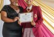 Teacher Nompumelelo Ngobese with learner Nonhlanhla Ngcobo, honoured for outstanding achievement at the school’s learner awards ceremony on March 6, 2025. Photography: TalkRepublicMedia