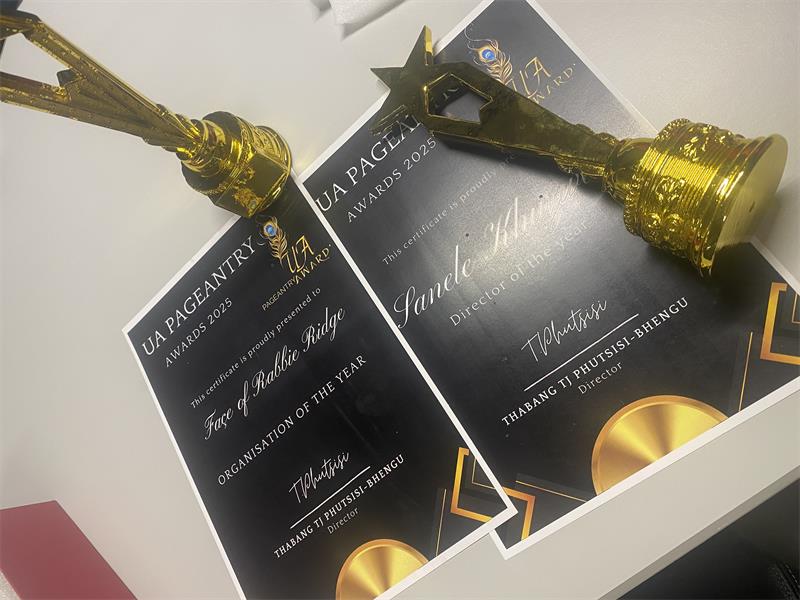 Sanele Khuzwayo has spent 2025 building confidence in others through her pageants, Face of Rabie Ridge and Miss and Mr Rovers, while earning recognition of her own.