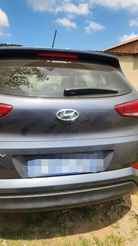 A silver-grey Hyundai Tucson stolen in Buccleuch was recovered abandoned in Ivory Park on January 19, thanks to swift action by the EMPD Northern Region Task Team.