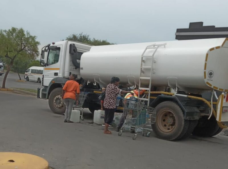 With no timeline for full restoration, the greater Midrand and Ivory Park communities will depend on water trucks and JoJo tanks for now.