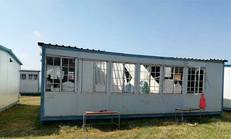 Although contractors are now on site, and classes have resumed, parents still argue that Dulcie September Primary School remains unfit for learning.