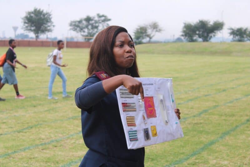 Young girls and boys were urged to seek guidance, ask questions, and use the available health services at Rabie Ridge Clinic to safeguard their futures.