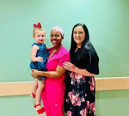 Just over two months after the accident, the little girl described as a ‘go-getter’ is returning to her lively, active self and surpassing everyone’s expectations for a recovery after a brain injury.