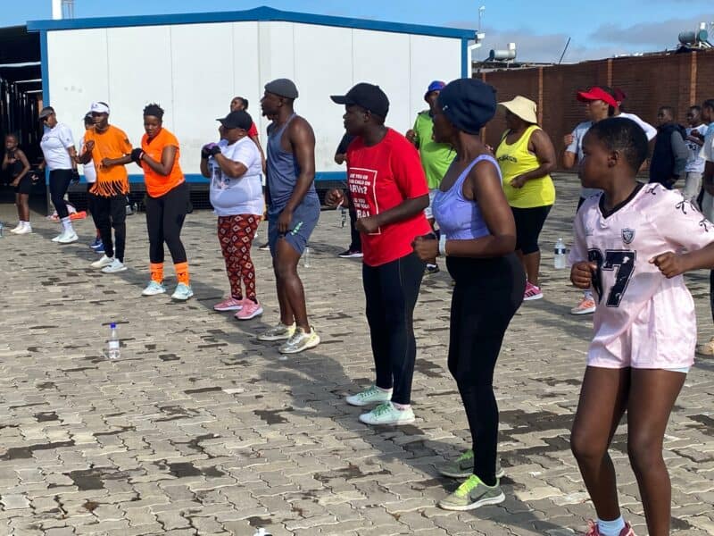 Residents stepped out for their health as the City of Johannesburg’s aerobics programme gained momentum in Mayibuye.