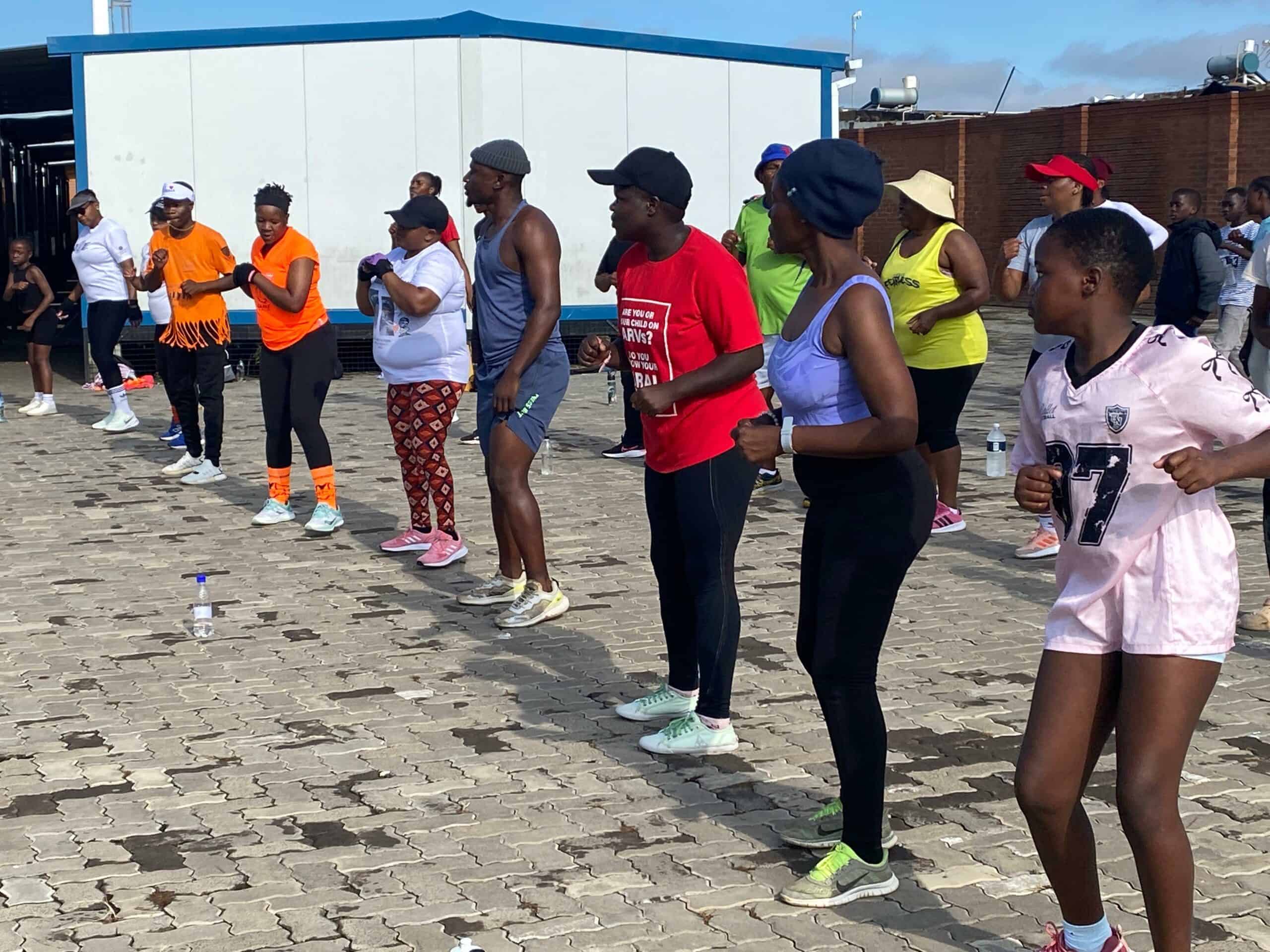 Region A’s healthy living aerobics hits Mayibuye