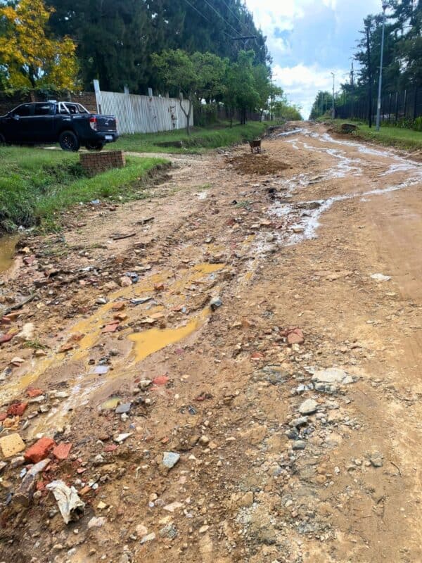 Heavy rain on March 23 turned Midrand, more especially President Park’s pothole-ridden roads, into a disaster zone.