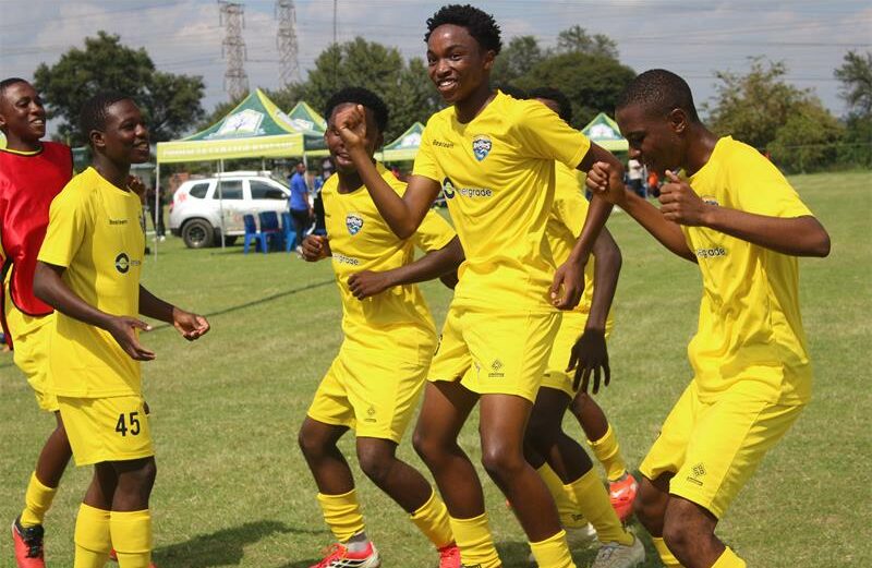 : A moment to remember as Jozi Rapids celebrate after Khanyo Kgotsa gets on the scoresheet on April 3, 2026. Photo: Comfort Makhanya