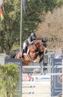 Farnham Riding School equestrian Tamar Gliksman in action at a previous event. Photo: Supplied