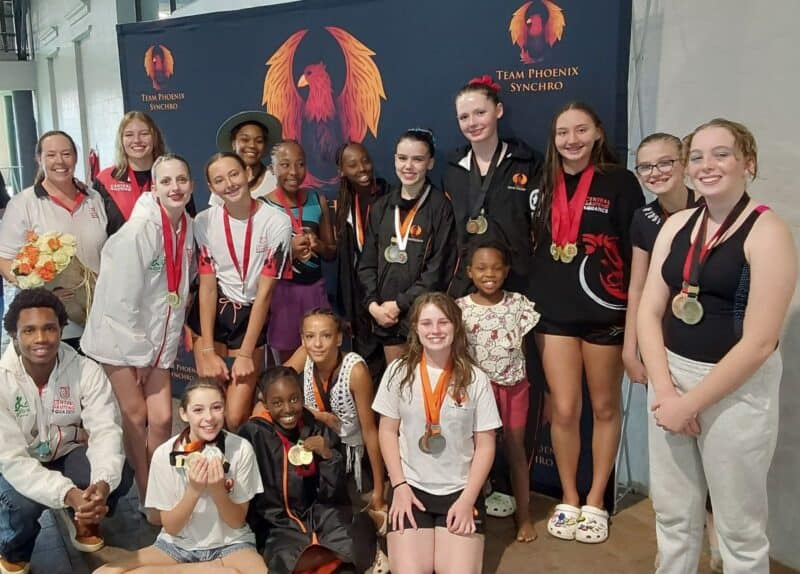 Young swimmers showcased their artistry and talent at the Novice Competition and the CGA Artistic Swimming Championships.