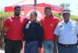 Ria Sebetsa Security Service operations director Dillon Maduray, Midrand police Sergeant Georgina Matome, Ria Sebetsa CEO Danny Maduray, and Midrand police Sergeant Ngwako Matlhatlha in 2022. Phot