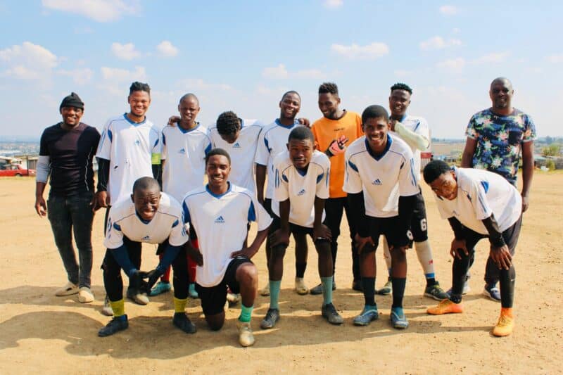 A striking 2-0 win by Harry Gwala FC at their home ground against Supa Strickers.