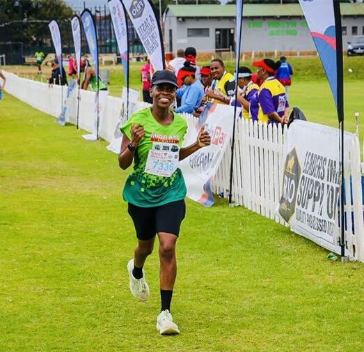 Bangi Mabena runs in the BNAC Marathon to qualify for the Comrades Marathon. Photo: Supplied