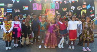 Nova Pioneer Midrand Primary learners proudly represent different African cultures and traditions during the school’s Africa Month celebrations on May 29. Photo: Comfort Makhanya