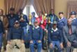 Midrand police management celebrates its officers who represented the station at the RONSAPS Gauteng Provincial Championship. Photo: Supplied