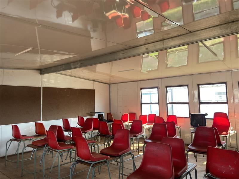 Repaired classrooms stand ready for occupation on May 30, 2026, after contractors completed renovation work at the school. Photo: Comfort Makhanya.