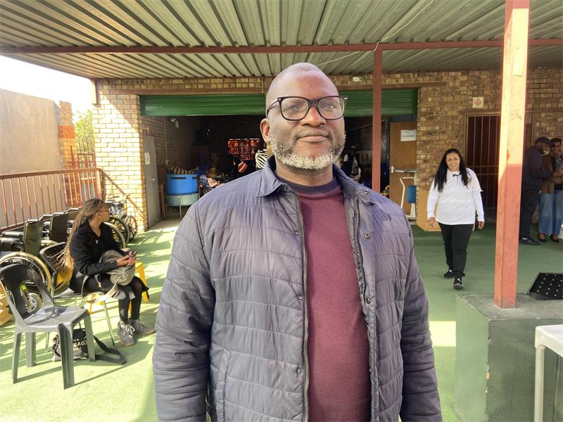 Tumelo Home managing director Solly Khuthama welcomes donations and support during a child protection week awareness campaign in Ivory Park on June 4, 2026. Photo: Comfort Makhanya