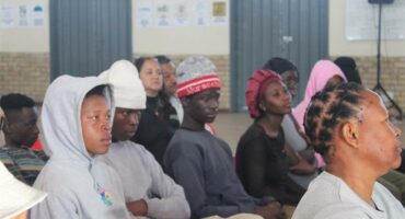 Residents of Ivory Park attend a Joburg Crisis Alliance community engagement session on June 13 at Penelope Secondary School ahead of the 2026 local government elections. Photo: Comfort Makhanya