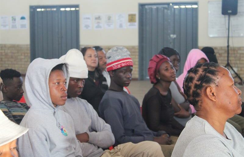 Residents of Ivory Park attend a Joburg Crisis Alliance community engagement session on June 13 at Penelope Secondary School ahead of the 2026 local government elections. Photo: Comfort Makhanya