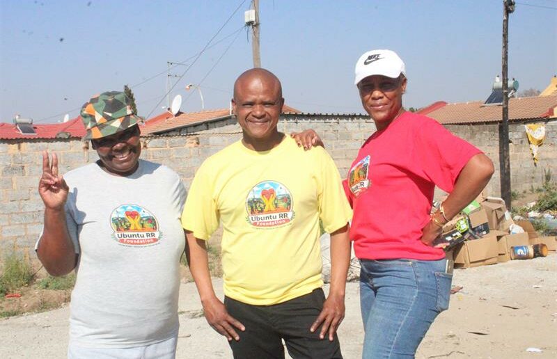 Ubuntu Rabie Ridge Foundation secretary Onica Meyers, chairperson George Henry, and treasurer Jasmine Mavuso on June 26. Photo: Comfort Makhanya