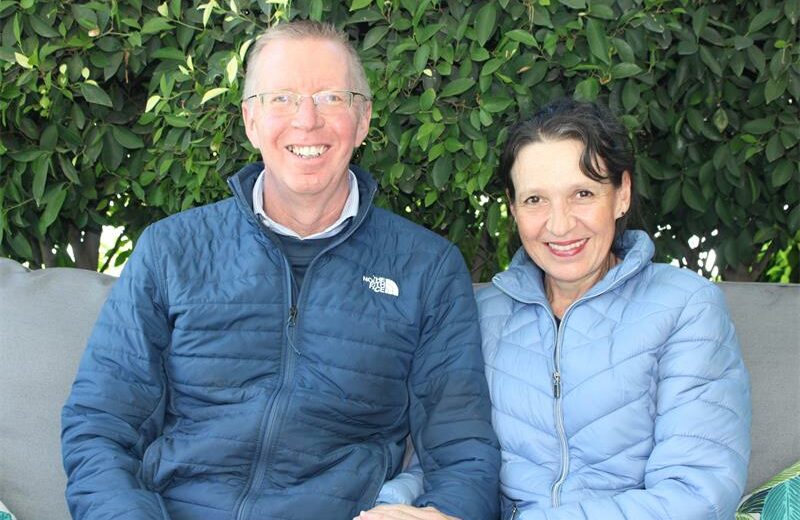 The couple and running enthusiasts, Duane and Sharon Newman at their home. Photo: Zanele Mfaba