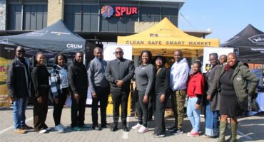 City Departments and Ward 112 Councillor Lerato Mphefo at the urban agriculture and agro-processing awareness event. Photo: Zanele Mfaba