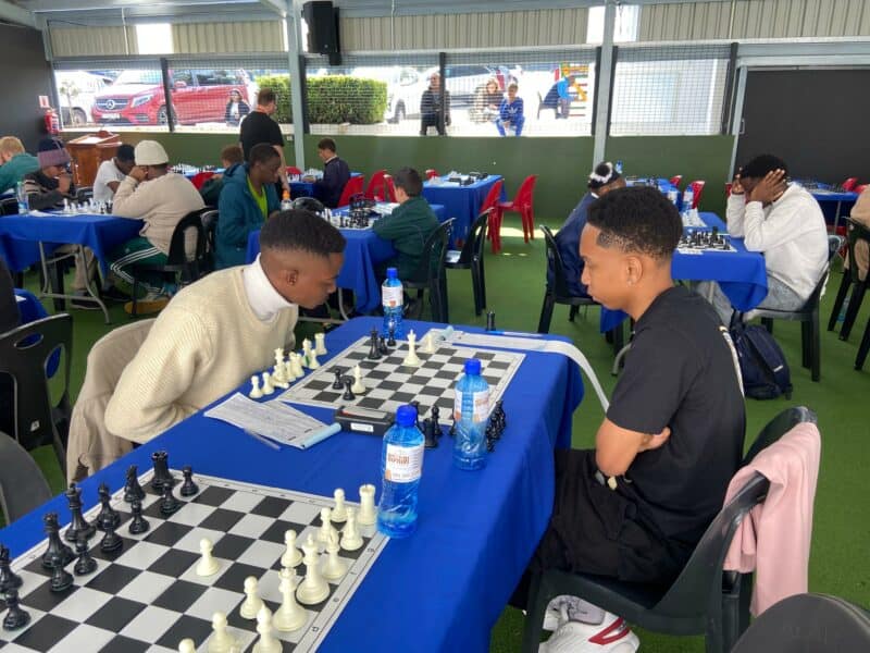 Nearly 100 players participated in the Chess SA-rated tournament, competing for trophies, cash prizes and valuable ranking points.