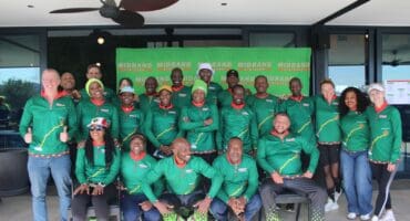 Midrand Striders gathered together to send off the Comrades Marathon hopefuls at Helderfontein Estate on June 7. Photo: Zanele Mfaba