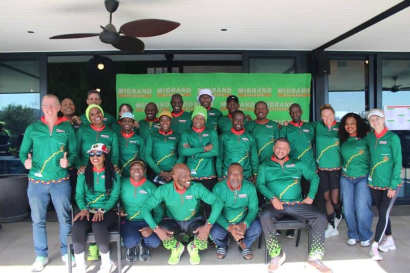 Midrand Striders gathered together to send off the Comrades Marathon hopefuls at Helderfontein Estate on June 7. Photo: Zanele Mfaba